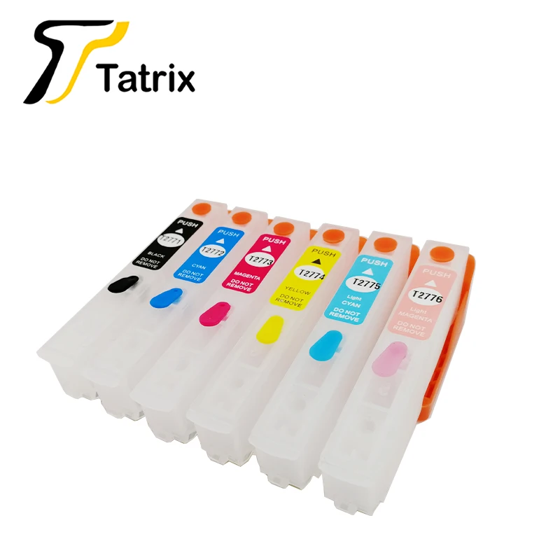 Tatrix T2771 T2776 277XL пустой многоразовый картридж для Epson Expression Photo XP 850 950 860 с чипами