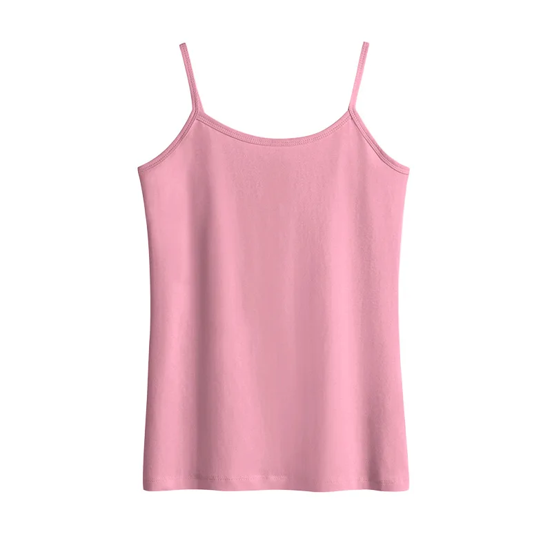 

women Xia Nei take a solid color short sexy camisole slim bottoming shirt 2321