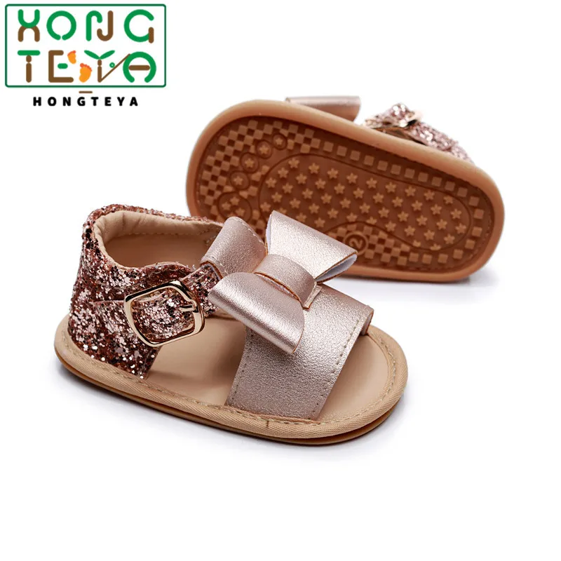 Летняя футболка для маленьких девочек с сандалии пуховной внутренной частью