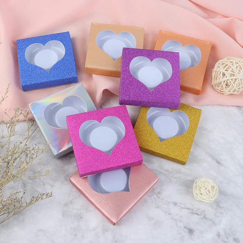 1/10 шт. упаковочная коробка для ресниц пупосылка разноцветная бумажная белый