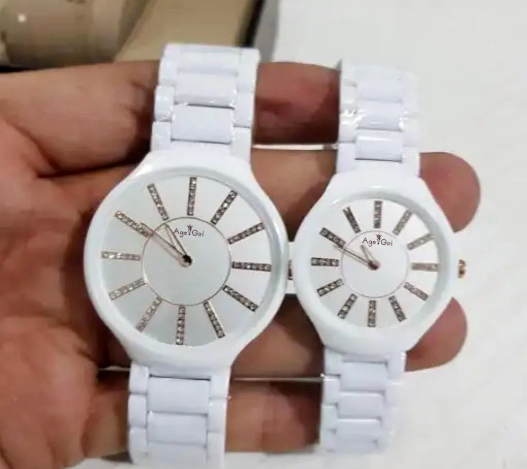 

NEW White Ceramic Top Fashion Casual Watches Business Man Womens watches quartz clock white Big Diamonds dial Ceramica
