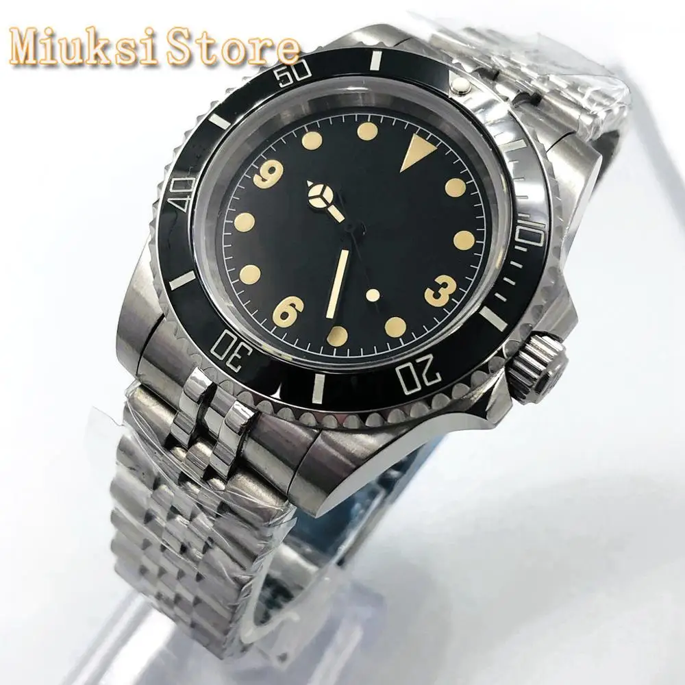 Bliger мужской лучший бренд 40 мм Серебряный чехол сапфировое стекло Керамическая