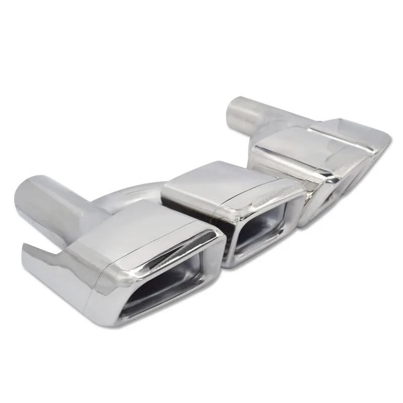 2 шт./компл. Нержавеющая сталь Тип выхлопной глушитель трубы подходит для Benz W212 W20