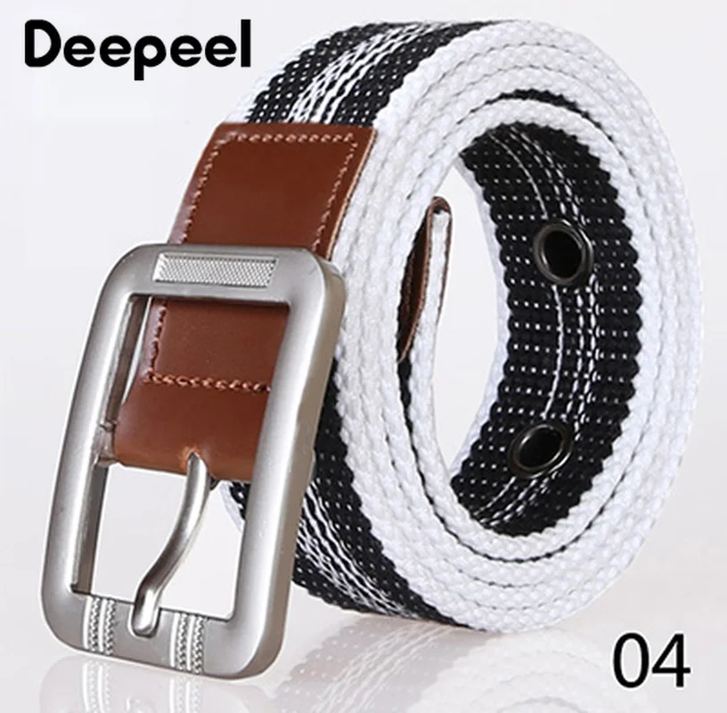 Deepeel 3 8*100/110/125 см из парусины тканые Ремни Для мужчин сплав ратение на ремешке с
