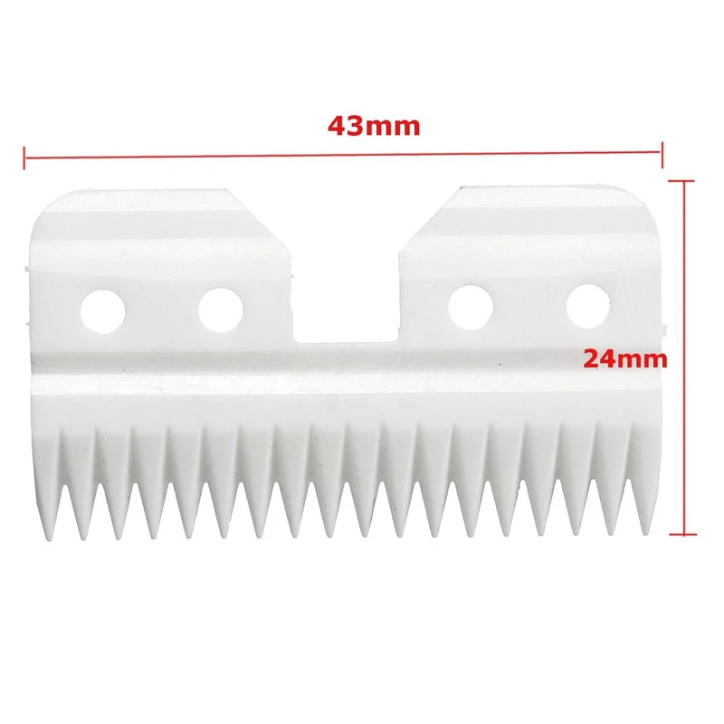 10Pcs/Lot Replaceable Ceramic 18 Teeth Pet Ceramic Clipper Cutting Blade for Oster A5 Series
