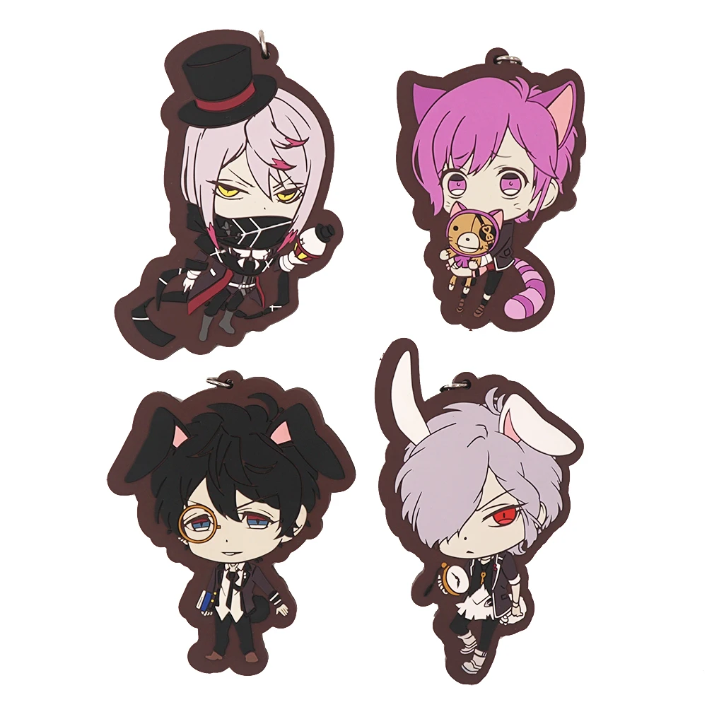 Милый резиновый брелок с животными для влюбленных из аниме Карла канато рейдзи