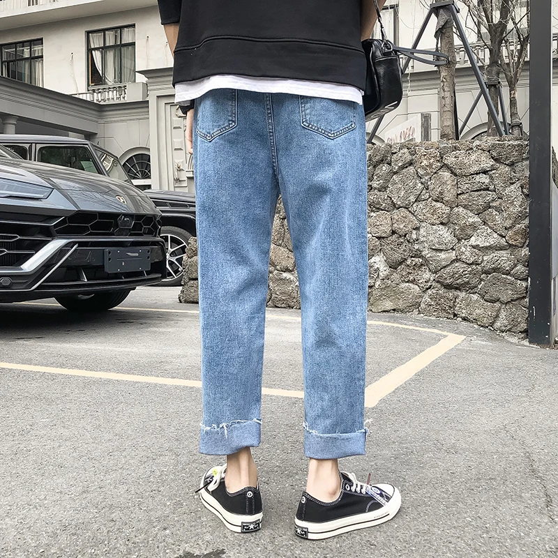 Мужские джинсы с широкими штанинами Willow тонкие свободные прямые повседневные в