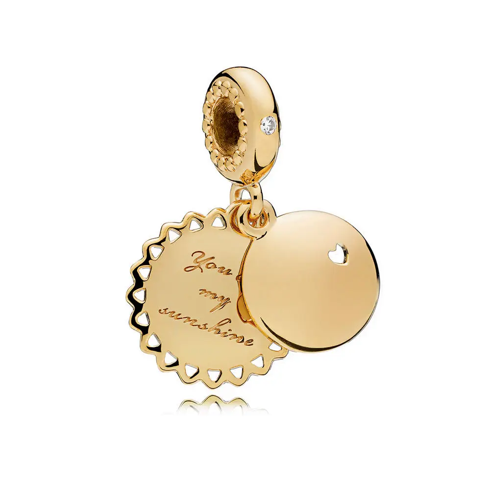 Новинка подвеска в виде сердца с золотыми бусинами бесконечное сияние подходят к