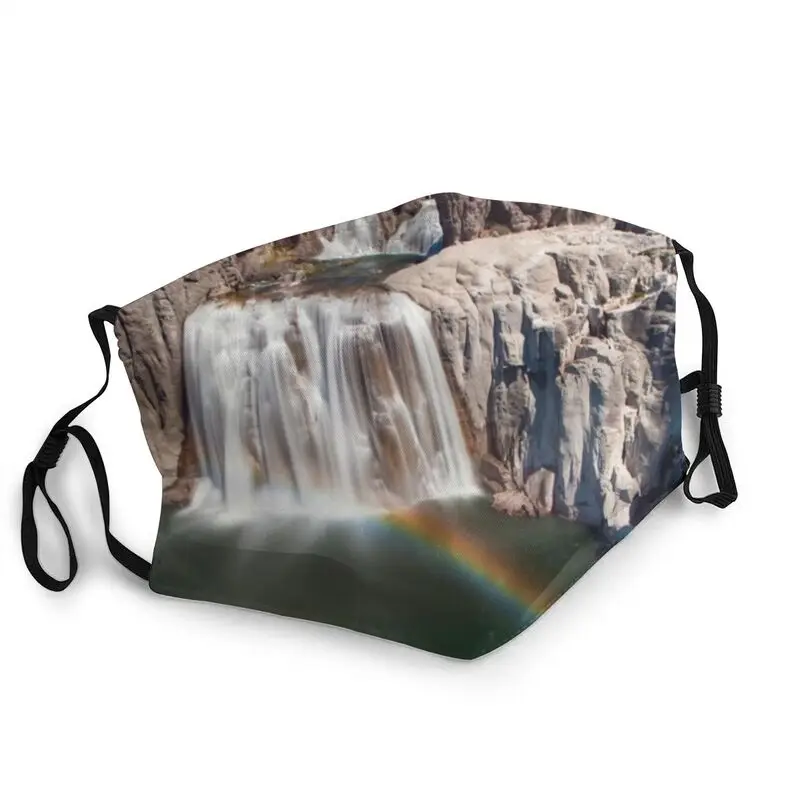 

Маска Shoshone Falls Rainbow для защиты лица от пыли, дышащая маска для защиты лица для мужчин и женщин, мужской респиратор, маска для рта