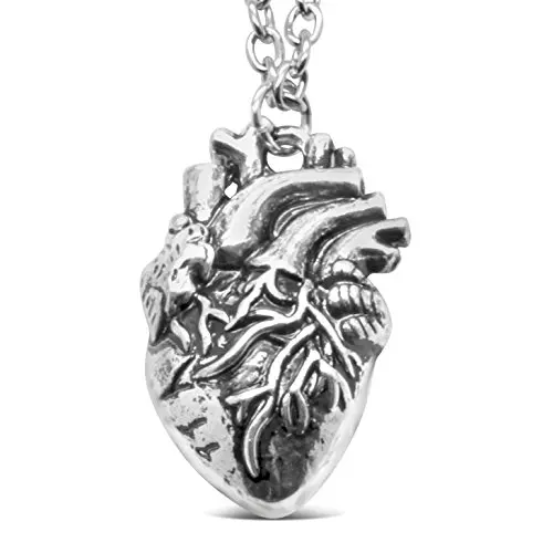 Design B heart Модное готическое винтажное ребро колье с кулоном в виде клетки анатомический Скелет сердце готический панк уникальное Ретро колье с подвеской ювелирные изделия для мужчин/женщин - Окраска металла: Design B heart