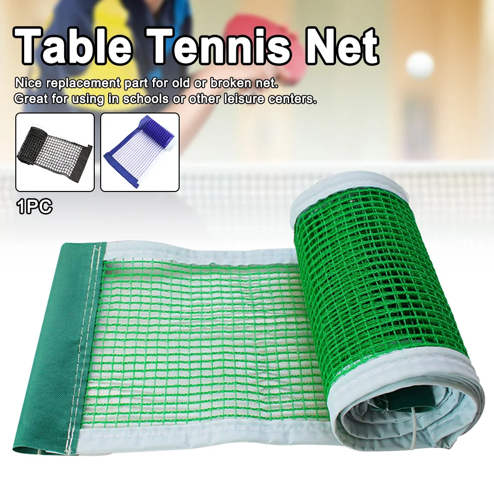 

Table Tennis Net Professional Retractable Easy Install Indoor Outdoor Replacement Parts Strong Mesh School Portable Foldable