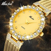 diamond classic gold watch men top brand luxury men watch waterproof male clock full diamond quartz iced out watch