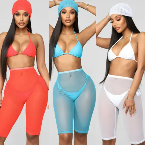 Пикантные Для женщин сетки Шорты с высокой талией женские ажурные колготки