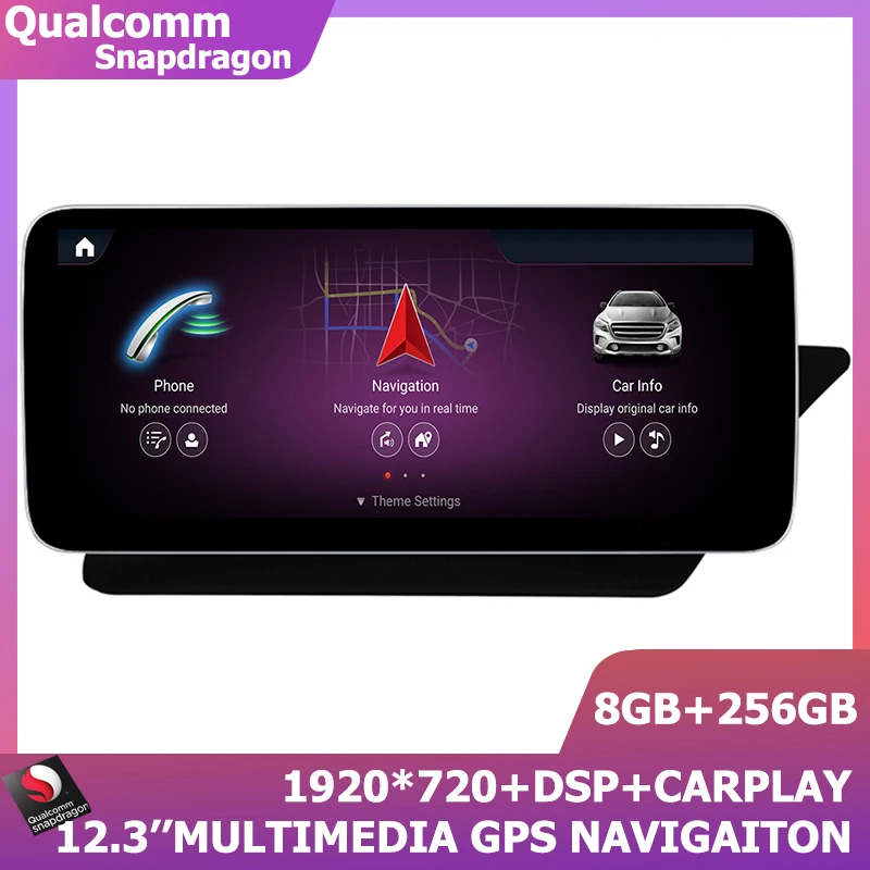 

12.3 inch Android 11 GPS Navigation For Mercedes Benz E-Class Coupe C207 W207 2009-2016 RHD Qualcomm Carplay Wifi 8G+256G BT DSP