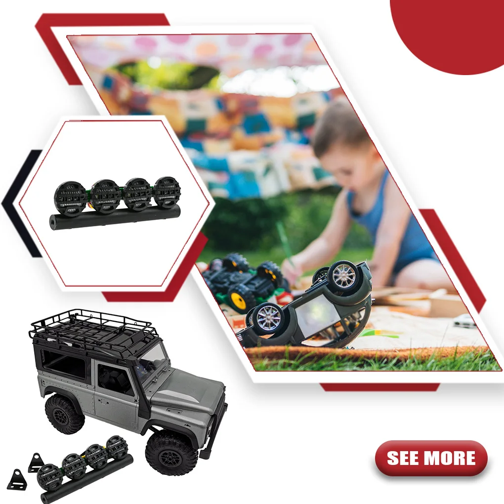 

RC Climbing Car LED Roof Light Flashing Lamp Remote Control Toy Accessories Replacement for MN90/MN90K/MN91/MN91K