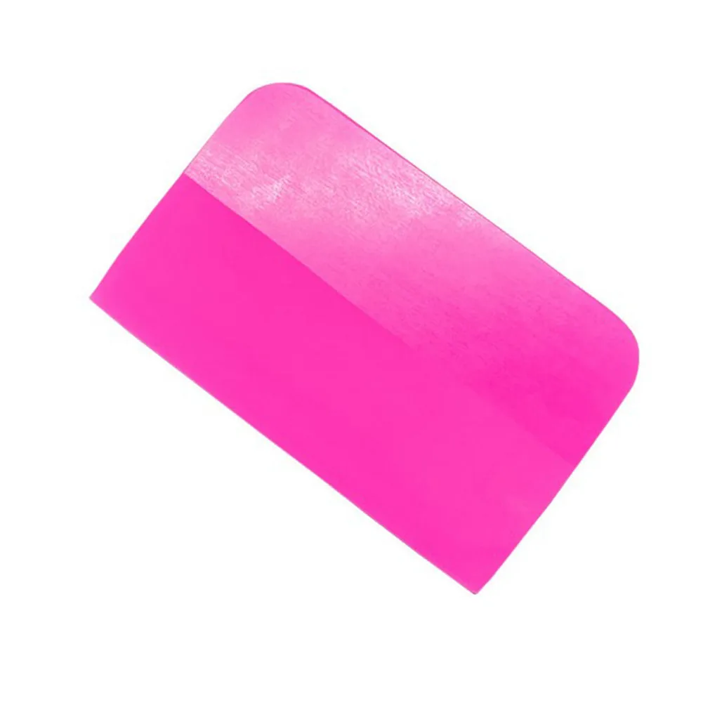 

3pcs Car Paint Protective Film Squeegee Remove Sticker Label Decal Scraper Plastic Pink Squeegee Automobiles Cleaning Tool