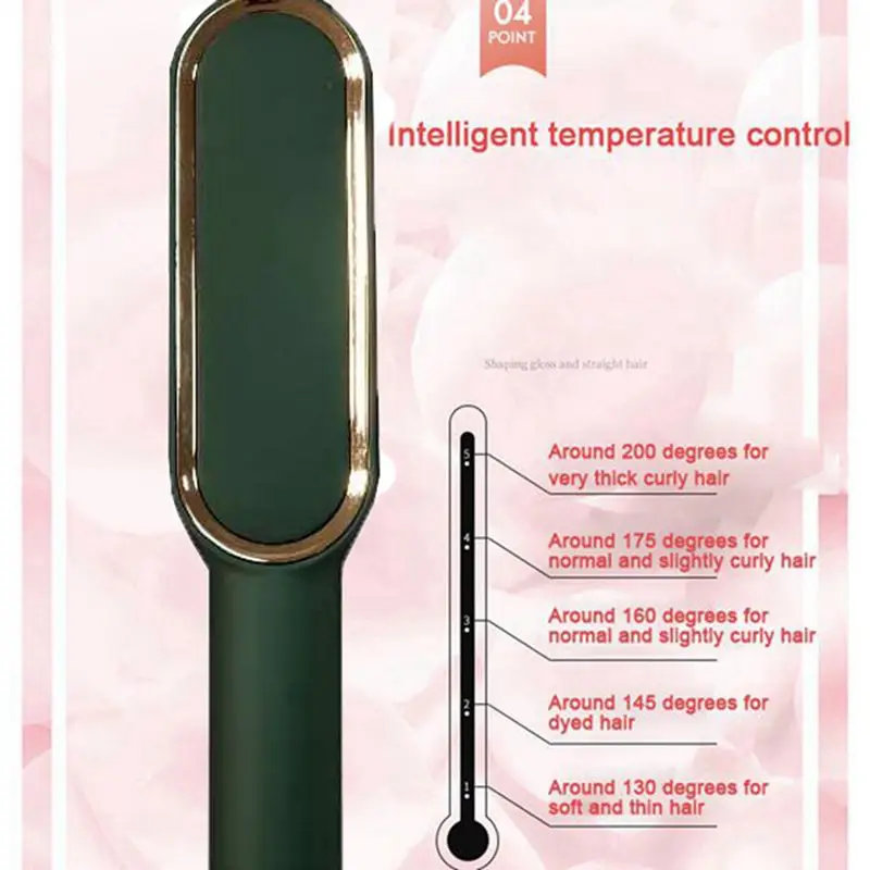 

Beard Hair Straightener Comb Wireless Portable Ionic Comb EU Plug