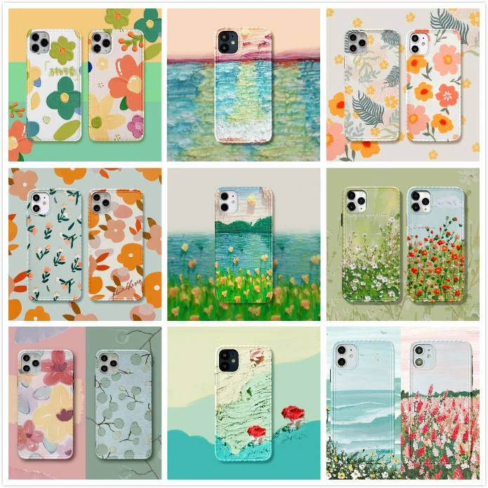 Милый роскошный цветочный чехол для телефона IPhone 11 Pro Max XR XS силиконовый мягкий
