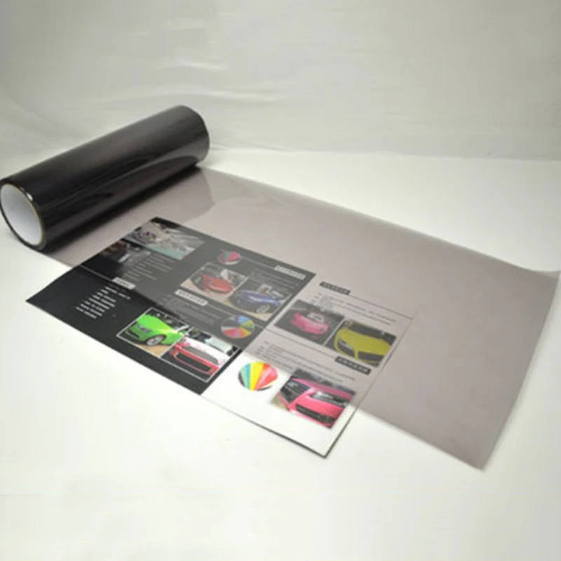 

PVC Lamp Cover Film Smoke 30x100cm Headlight Taillight Scratch-resistant