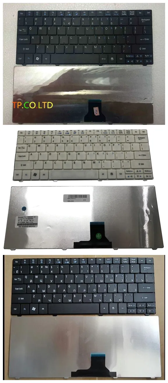 

Brand New laptop keyboard For ACER ASPIRE ONE 751 752 1810 1810T 1810TZ 1830 1830T Service US russian version BLACK white