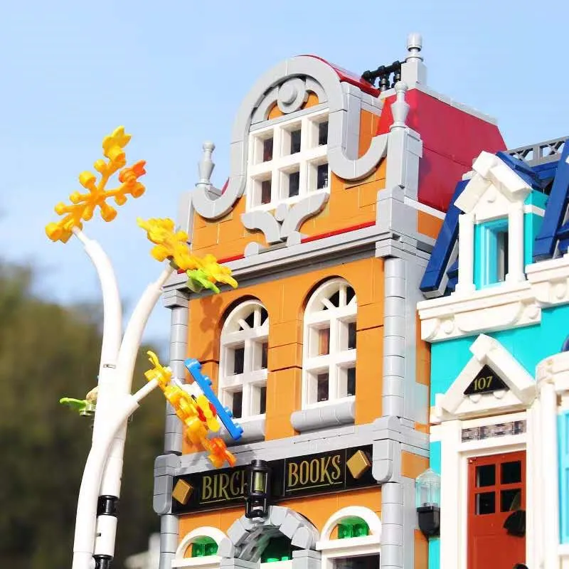 10270 строительные блоки Европейский книжный магазин для LeLepining городской уличный