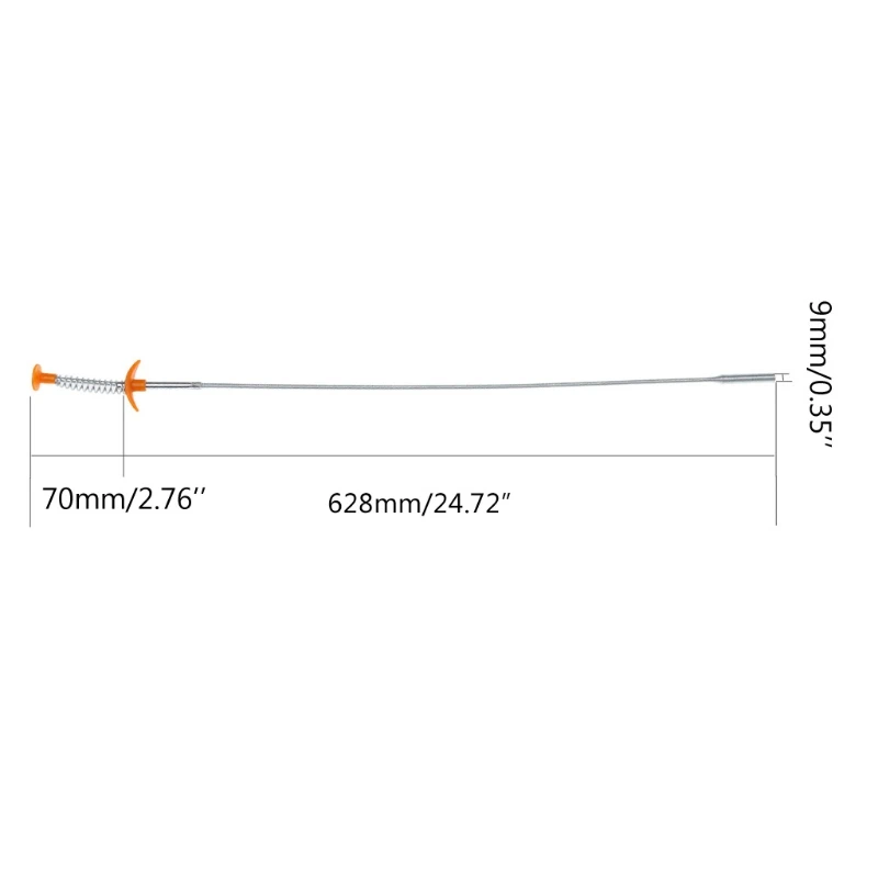 

P15F Flexible Long Reach Claw Pick Up Narrow Bend Curve Grabber Tool Spring Grip 60cm