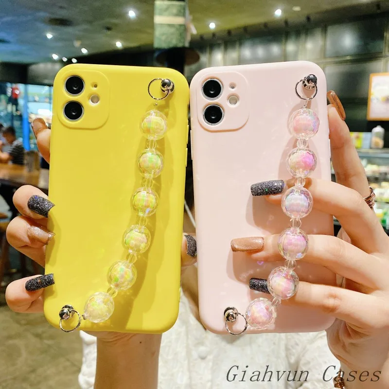 

3D Bracelet Strap Crystal Candy Beads Phone Case For Samsung Galaxy J2 J3 J4 J5 J6 J7 J8 Pro Plus J9 Prime Core J 2 3 4 5 6 7 8