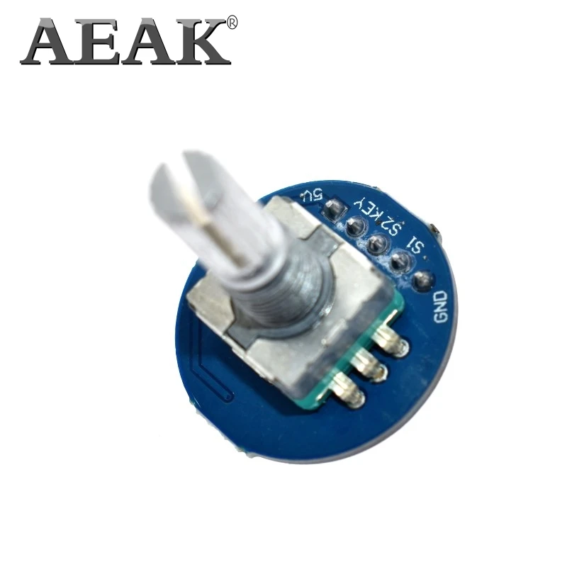 AEAK поворотный модуль кодировщика для Arduino кирпичный датчик разработки круглый аудио вращающийся Потенциометр ручка крышки EC11