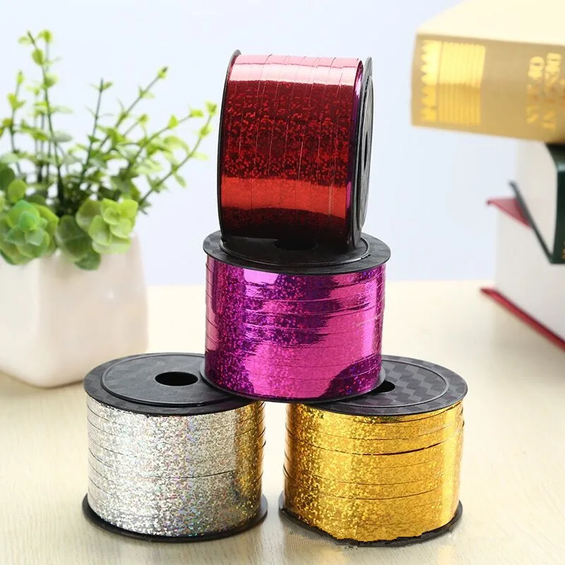 Лента с цветными воздушными шарами лента лазер для украшения свадебной