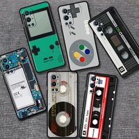 Cover For OnePlus Pro 8Pro Black Soft Phone Fundas Nord N10 N100 Retro Vintage Camera Cassette Music