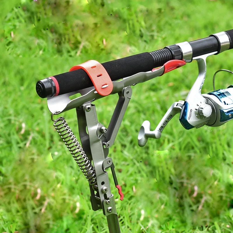 Новинка складной автоматический двойной пружинный угловой рыболовный полюс