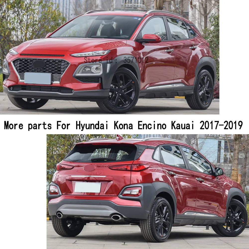 

Car Sticker Trim Front Logo Decorative Mark Grid Grill Grille Around Frame For Hyundai Kona Encino Kauai 2017 2018 2019 2020