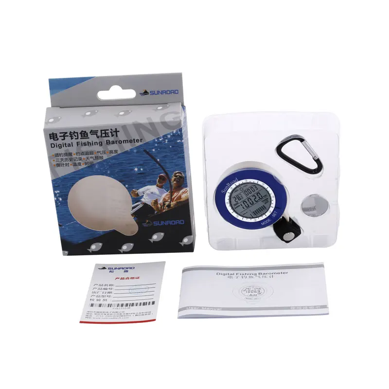 

SUNROAD Pocket Watch with Altimeter Barometer Thermometer Weather Time Date Waterproof Hand-hold Multifunctional Watch