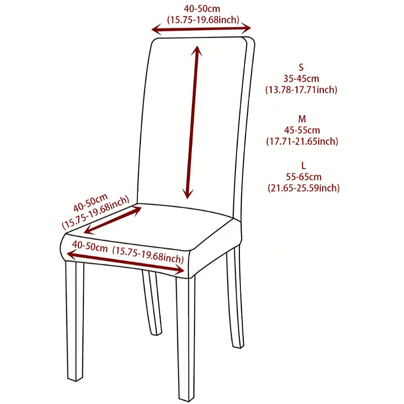 

Super Thick Cotton Spandex Dining Chair Cover Stretch Universal High Back Chair Covers Machine Washable Chair Cover With Back