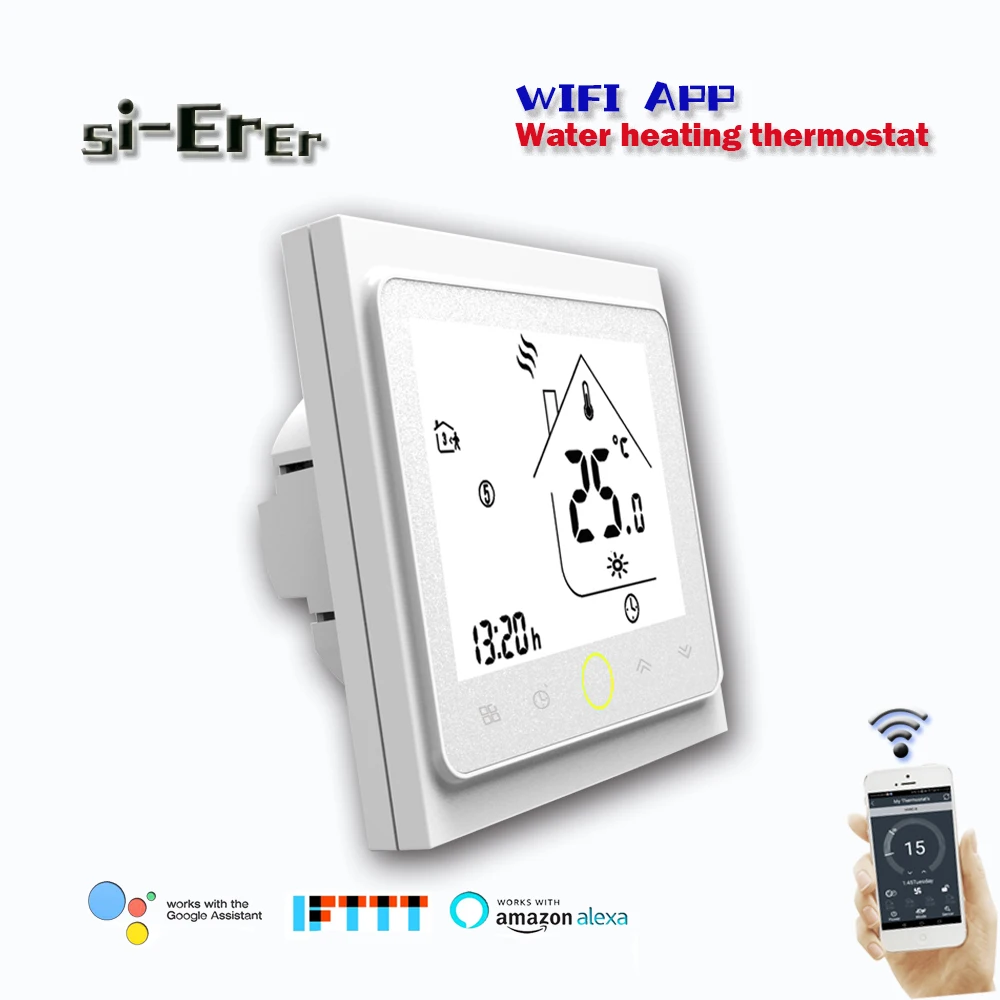 24VAC 95 ~ 240VAC Wifi терморегулятор для нагрева воды работает с Alexa Google Home 3A|Умная система