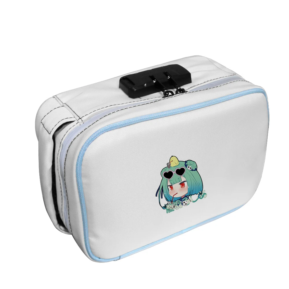 

Fashion HOLOLIVE Uruha Rushia Rey Oxford cloth 3D printing Deodorant Tobacco Bag Storage Bag Cosmetic Bag Kawaii