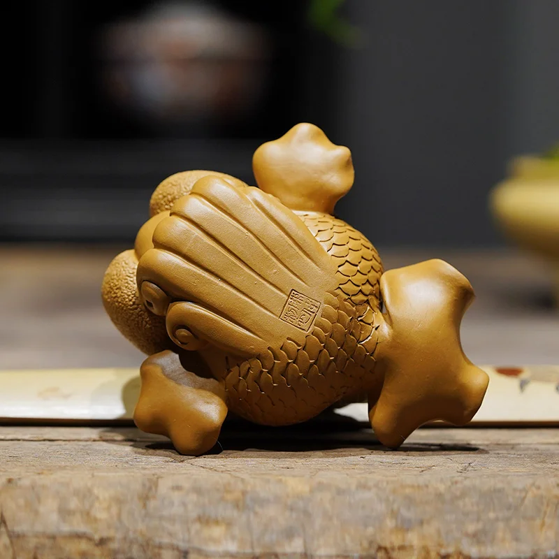 

sand tea high-quality goods spoil luck violet arenaceous goldfish tea furnishing articles can bubble tea accessories