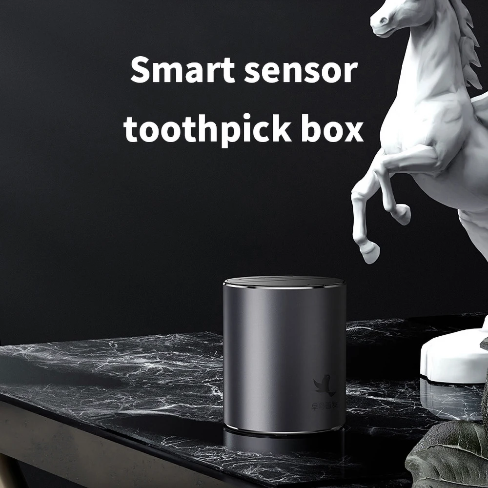 

Intelligent Induction Toothpick Storage Box Automatic Toothpick Storage Holder Pops Up Toothpick Box Container Dispenser Holder