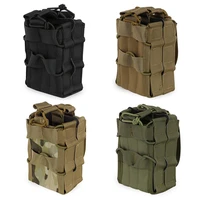 tactical molle system magazine pouch double layer storage bags 1000d nylon ak 7 62 m4 5 56 rifle pistol mag carrier case