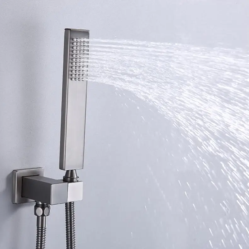 

Насадка для душа из матовой латуни, с настенным разъемом и шлангом 1,5 м