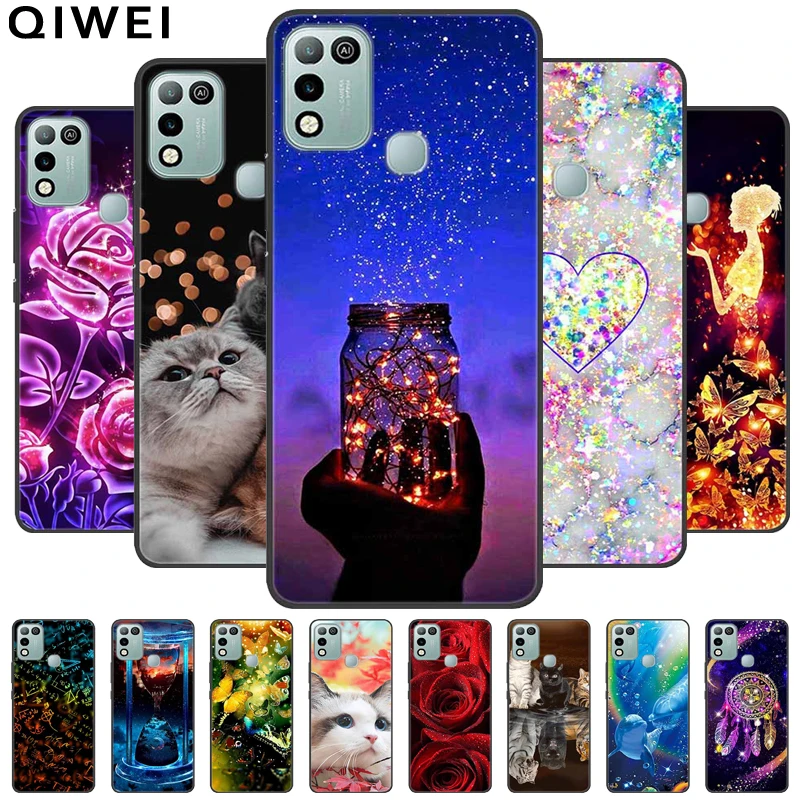 for infinix hot 11 play case fashion cool printing soft tpu phone cover for infinix hot 10 play cases fundas coque hot10 play free global shipping