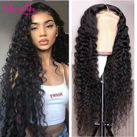 13x6 hd transparent lace frontal wig water wave lace front wig for black women water wave 4x4 lace closure human hair wigs