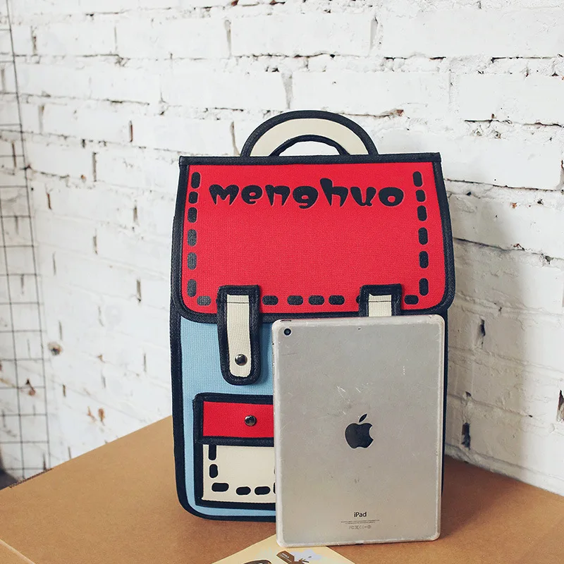 Новый мультяшный комикс-рюкзак с 3d-надписью для подростков унисекс | Багаж и