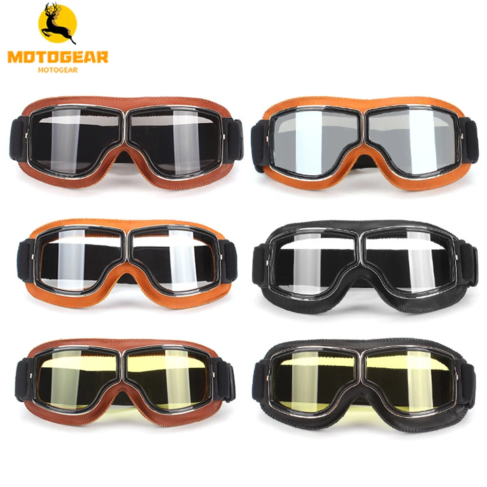 Мотоциклетные очки Cafe Racer винтажные байкерские ретро-одежда для глаз | Автомобили