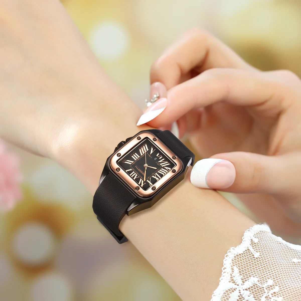 Top Brand Square Roman Men Watches Classic Retro Simple Waterproof Quartz Sports Silicone Lover Wristwatch Relogio Masculino | Наручные