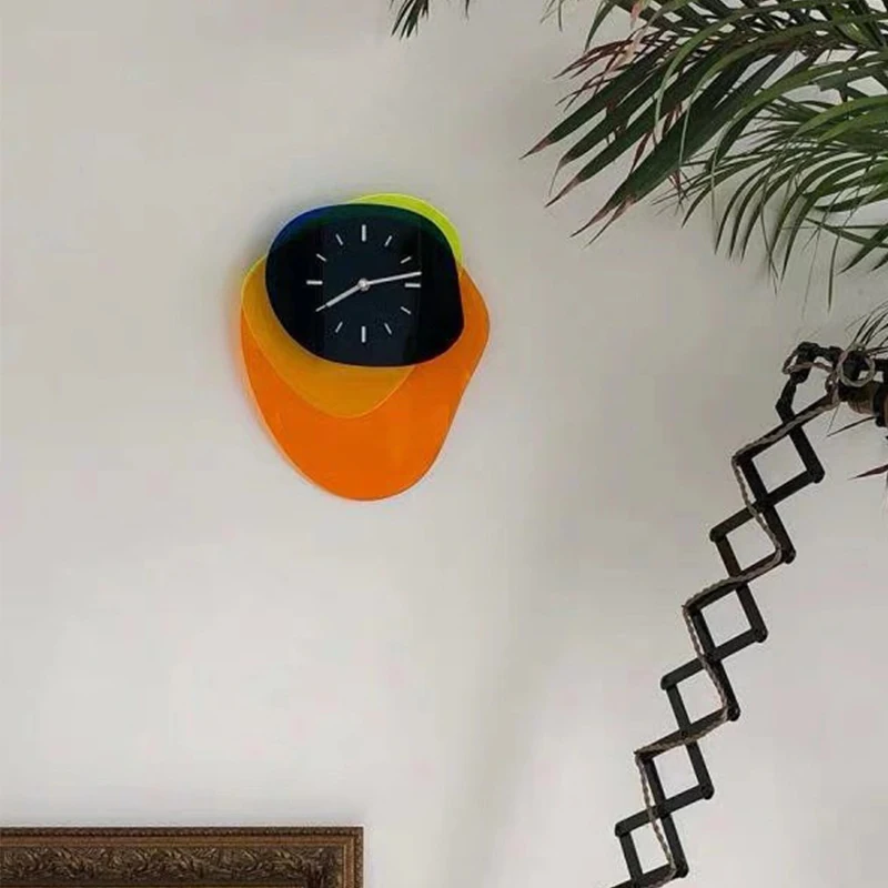 

Acrylic Wall Clock Modern Art Home Living Room Decoration Nordic Creative Geometric Wall Clock Ornament Bedroom Wall Clock Decor