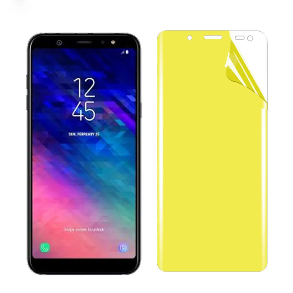 Чехол для samsung Galaxy a6 a7 a8 2018 note 8 9 j7 pro 2017 Гидрогелевая пленка Защитная экрана
