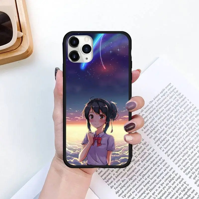 

Japan anime Your Name Phone Case for iPhone 11 12 pro XS MAX 8 7 6 6S Plus X 5S SE 2020 XR Luxury brand shell funda coque