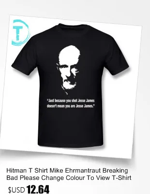 Футболка «Breaking Bad», футболка «Breaking Bad-Heisenberg», Мужская большая футболка, Повседневная забавная футболка из 100 хлопка с графическим рисунком