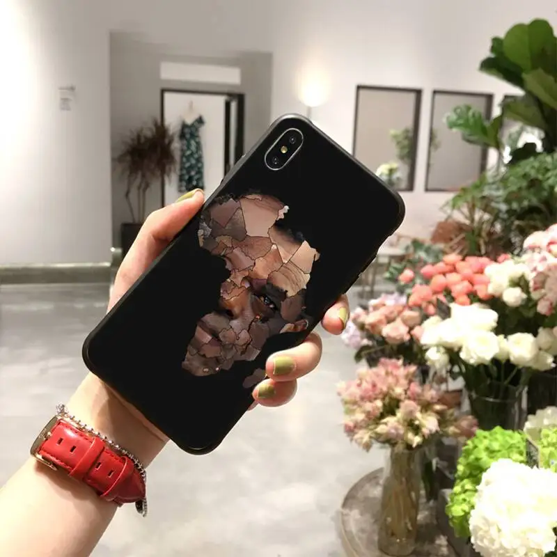 

HPCHCJHM Africa Map Geography Newly Arrived Black Cell Phone Case for iPhone 11 pro XS MAX 8 7 6 6S Plus X 5S SE 2020 XR case